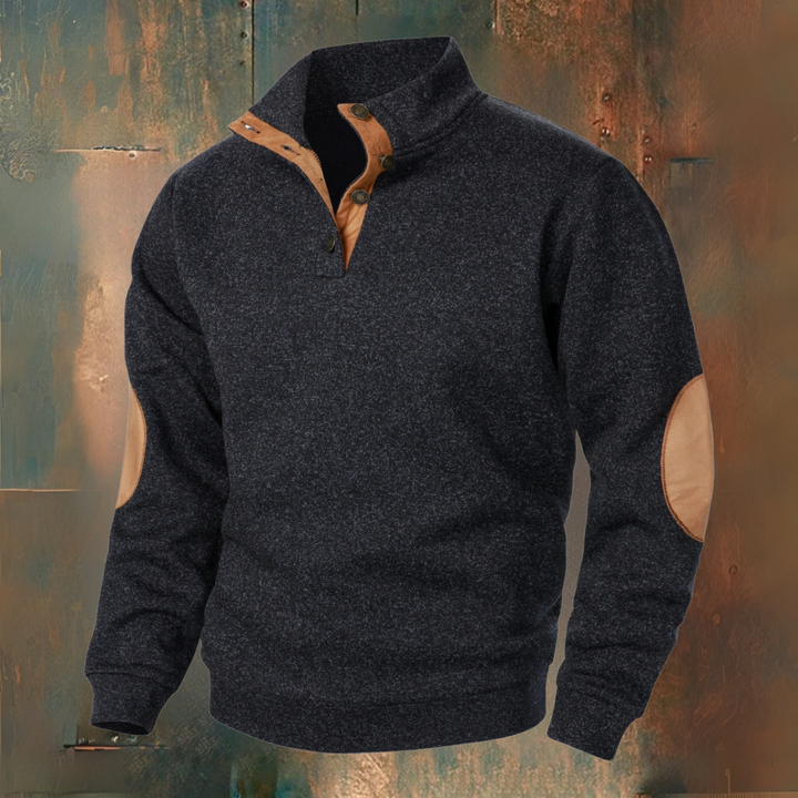 Griffin | Verfijnde Half-Zip Accent Pullover
