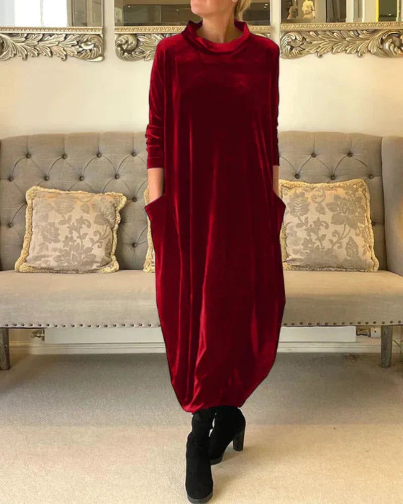 Eliza | Ontspannen Velvet Jurk