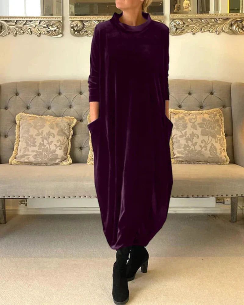 Eliza | Ontspannen Velvet Jurk