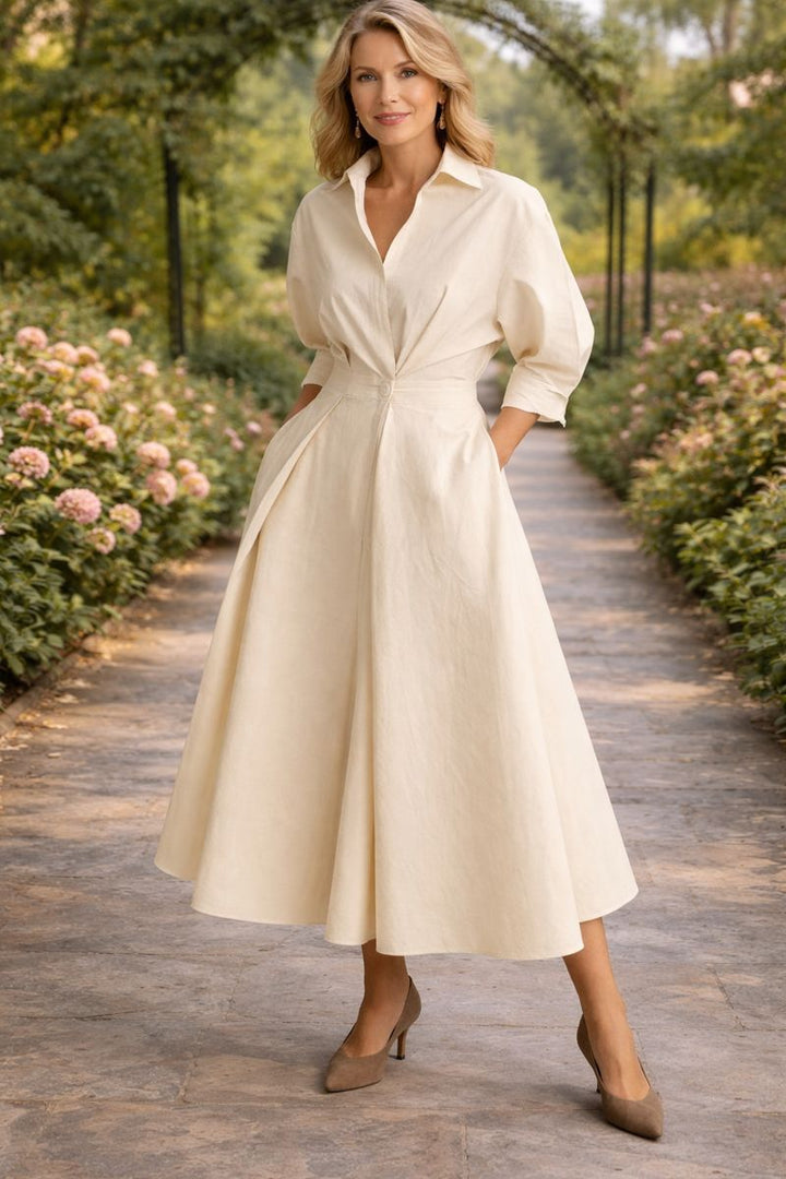 Monroe | Wrap-Front Vloeiende Maxi Jurk