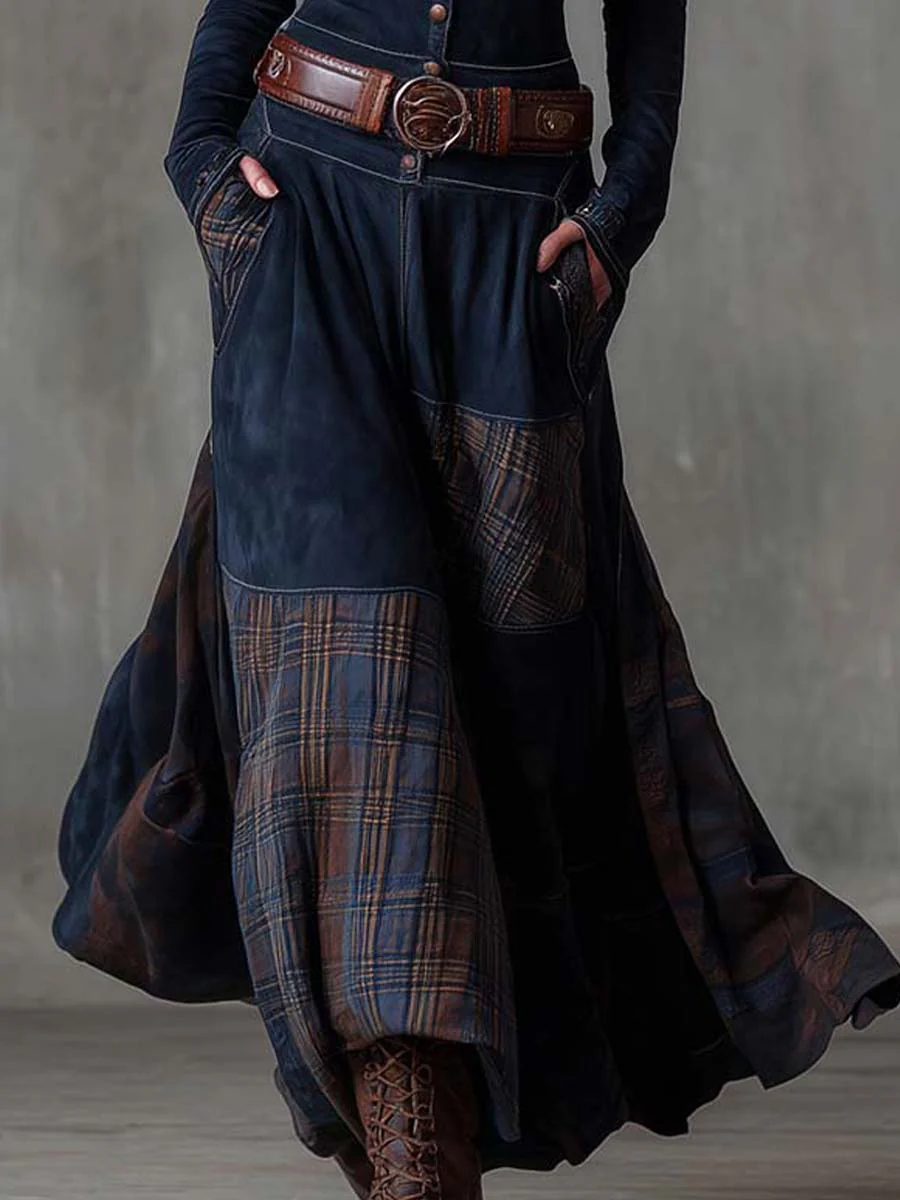Annalise | Geknoopte Ruit Maxi Jurk