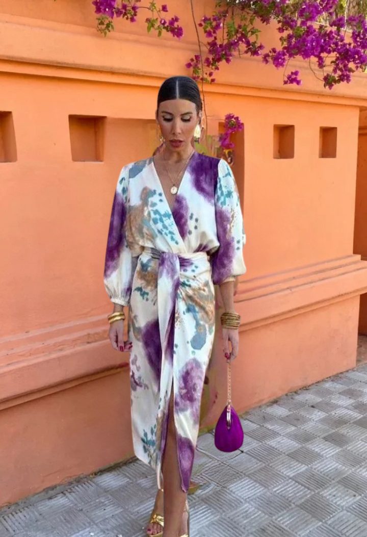 Elegante V-hals jurk