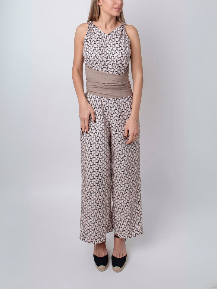 Mouwloze Jumpsuit met ronde hals