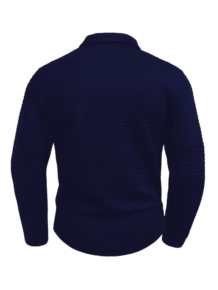 NordicWeave™ Lange mouw Polo voor heren – warm, stijlvol en comfortabel
