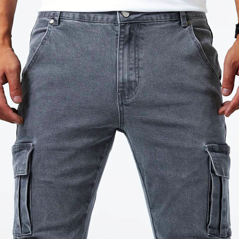 Stretchy Cargo Jeans