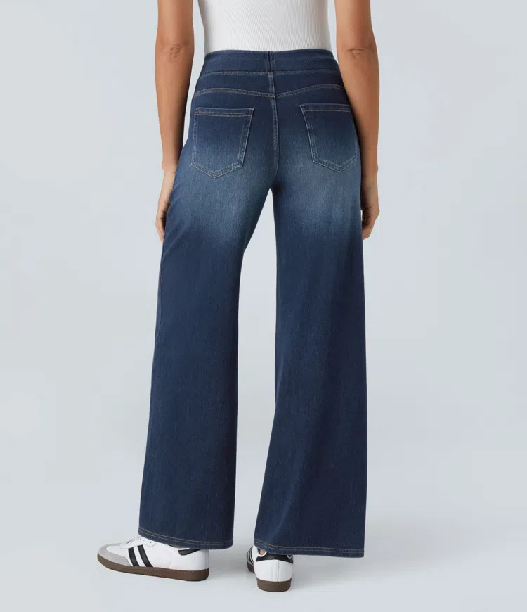 Comfortabele jeans met hoge taille
