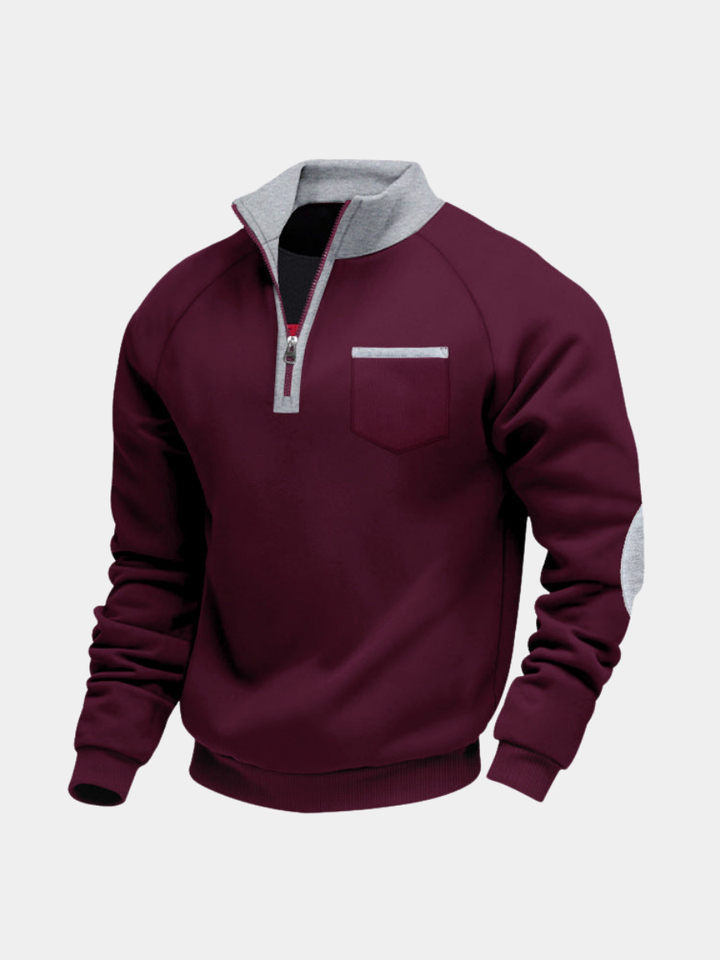 Fleece Pullover met Halve Rits voor Mannen