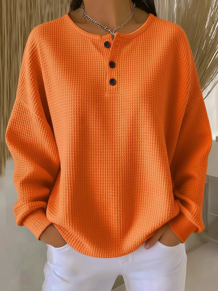 Anne™ - Casual Sweatshirt met Kraag