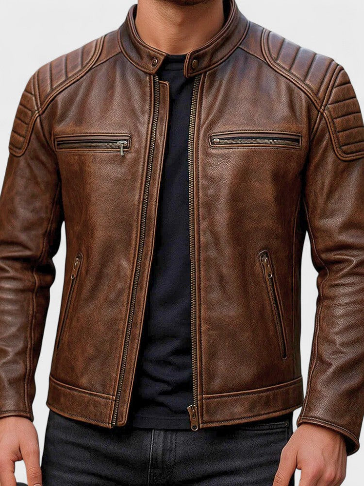 Troels™ | Leren jas