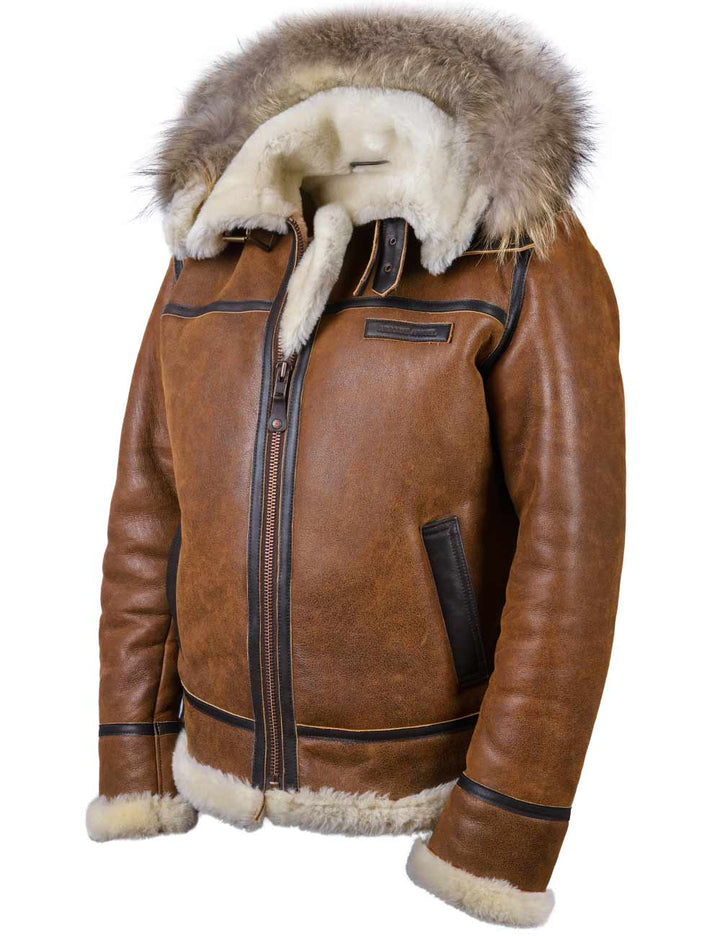 Aron™ | Bomberjack met Fleece Capuchon