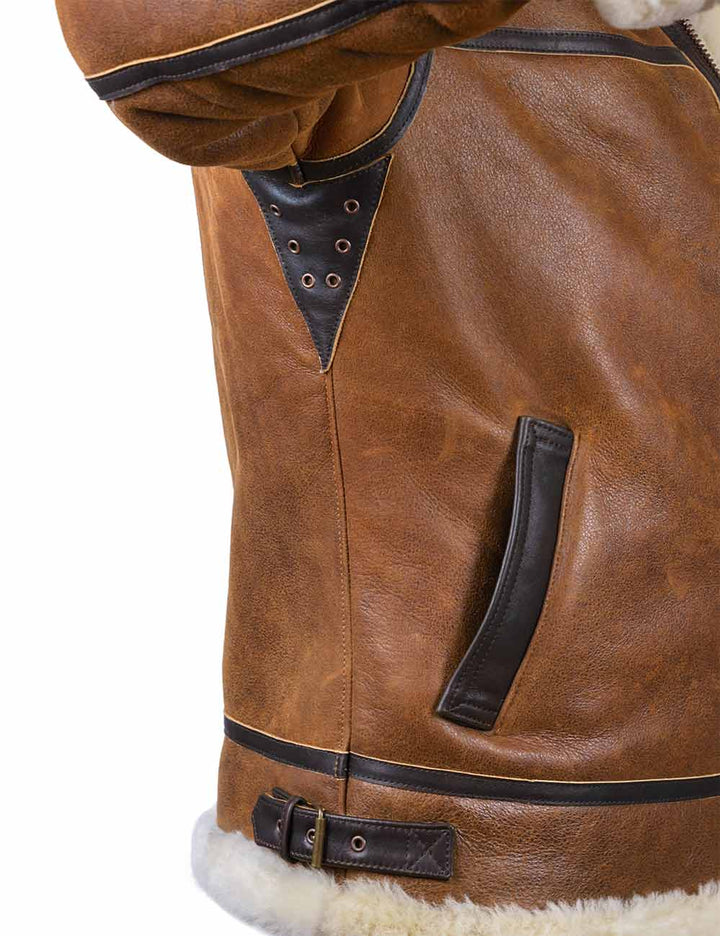 Aron™ | Bomberjack met Fleece Capuchon