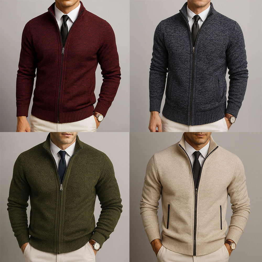 Robert | Gebreide Cardigan met Rits