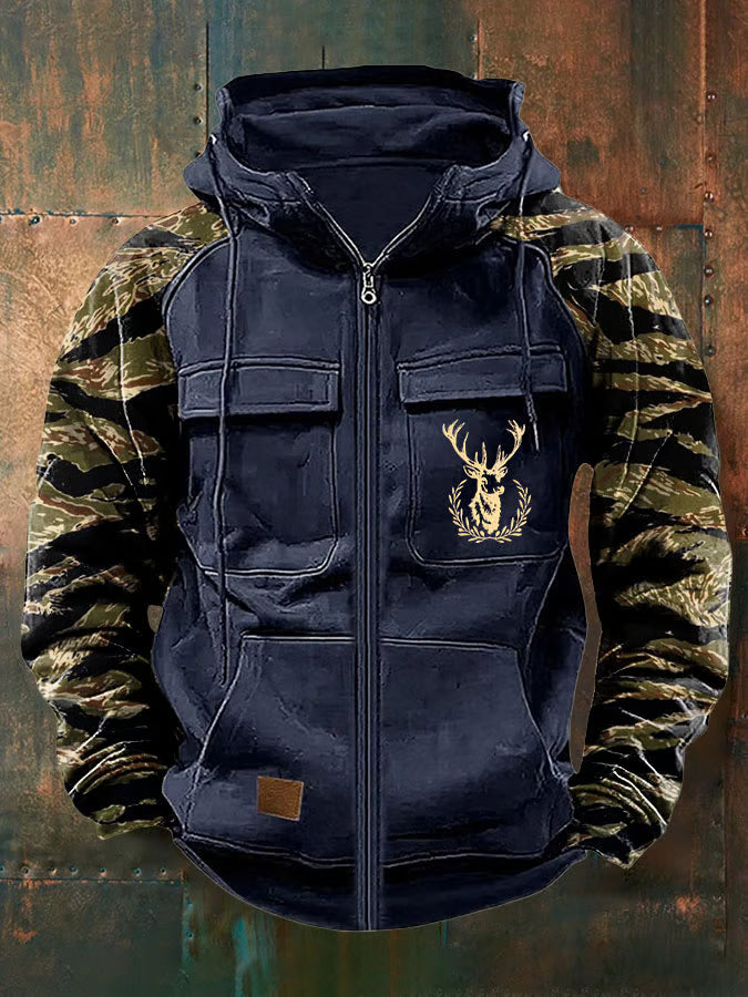 Neil | Multi-Pocket Hoodie met Rits