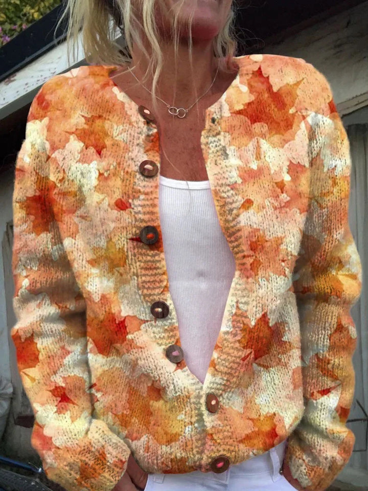 Shane™ - Bloemen Cardigan met Knopen