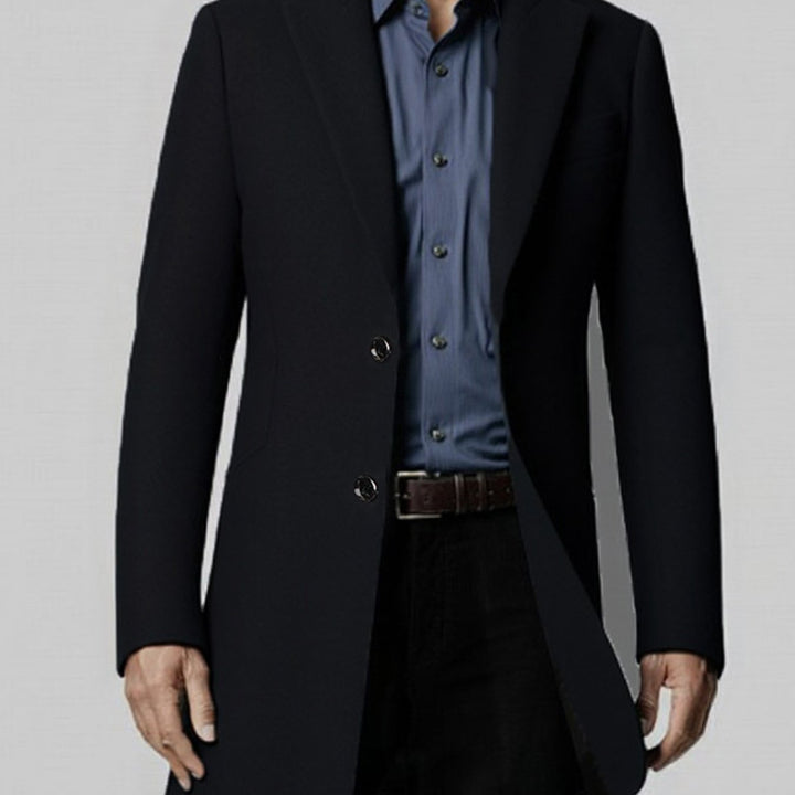 Vellaro – Heren Slim-Fit Grijs Tartan Jas