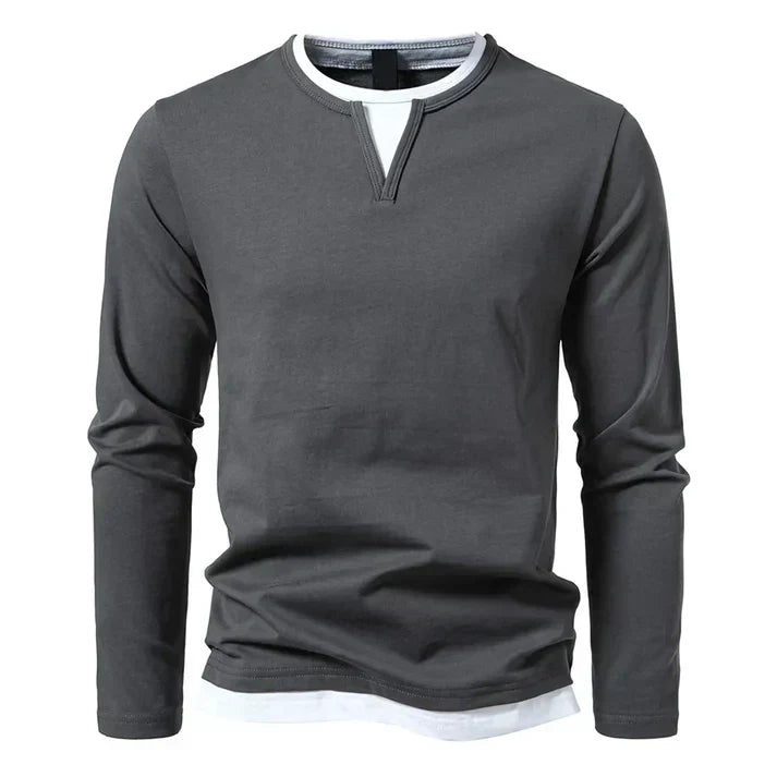 Alwin | Premium Langsleeve van gekamd katoen