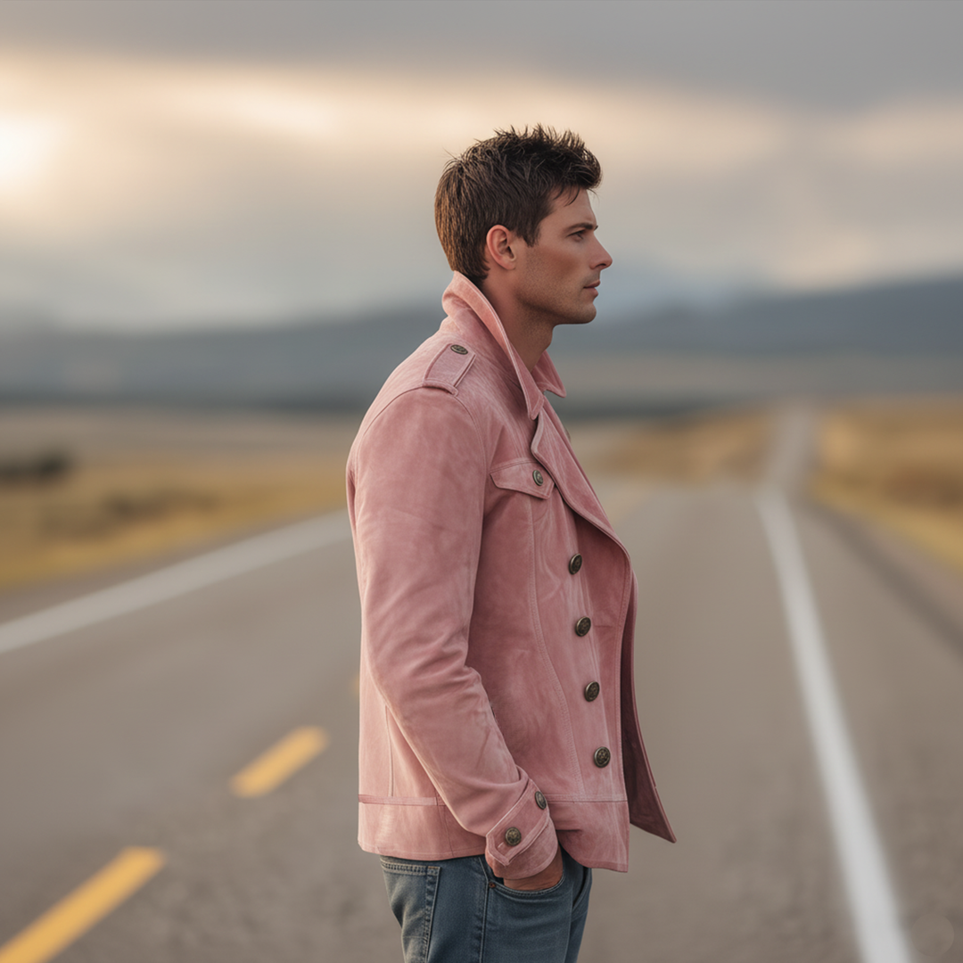 Noud™ – Dubbelrijige Western Jas met Epauletten