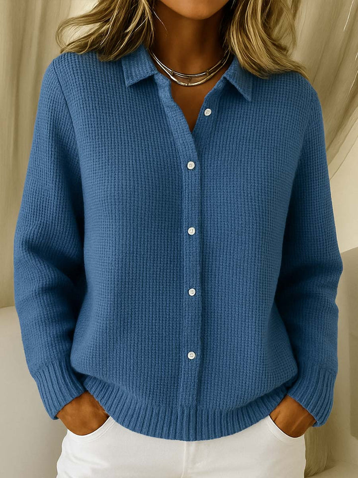 Maeve | Klassieke Gebreide Knopen Cardigan