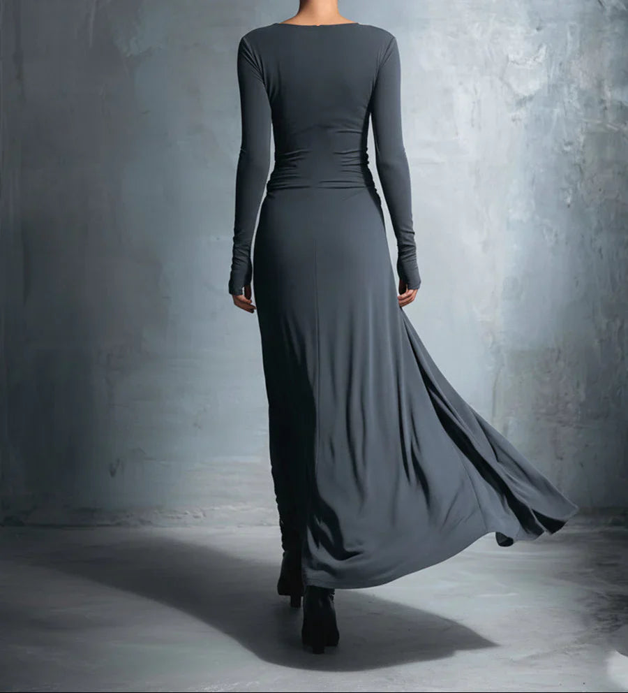 Naiara ❘ Maxi-jurk met zijknopen