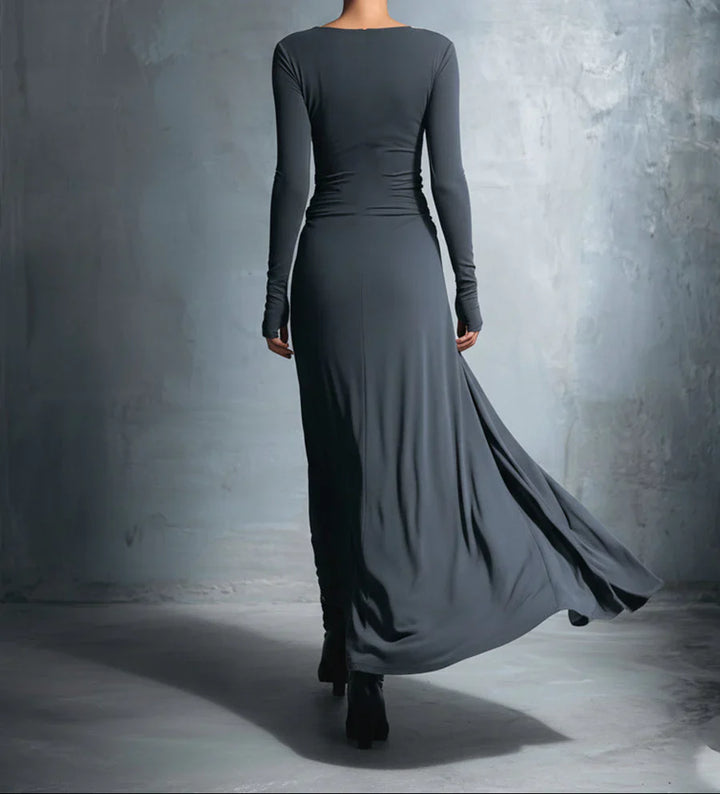 Naiara ❘ Maxi-jurk met zijknopen