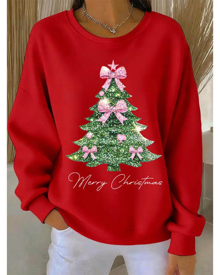 EverYule™ – Ronde Hals Kerstboom Sweatshirt