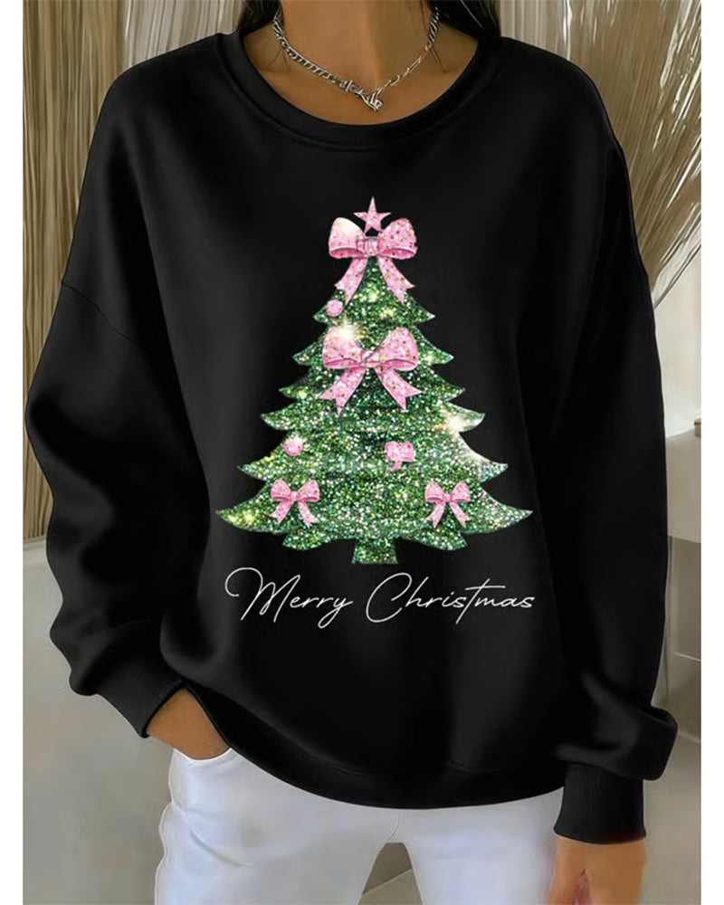 EverYule™ – Ronde Hals Kerstboom Sweatshirt