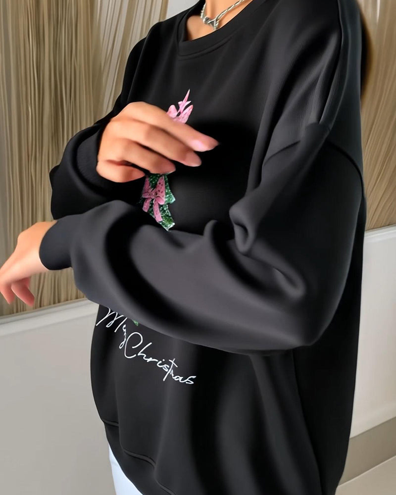 EverYule™ – Ronde Hals Kerstboom Sweatshirt
