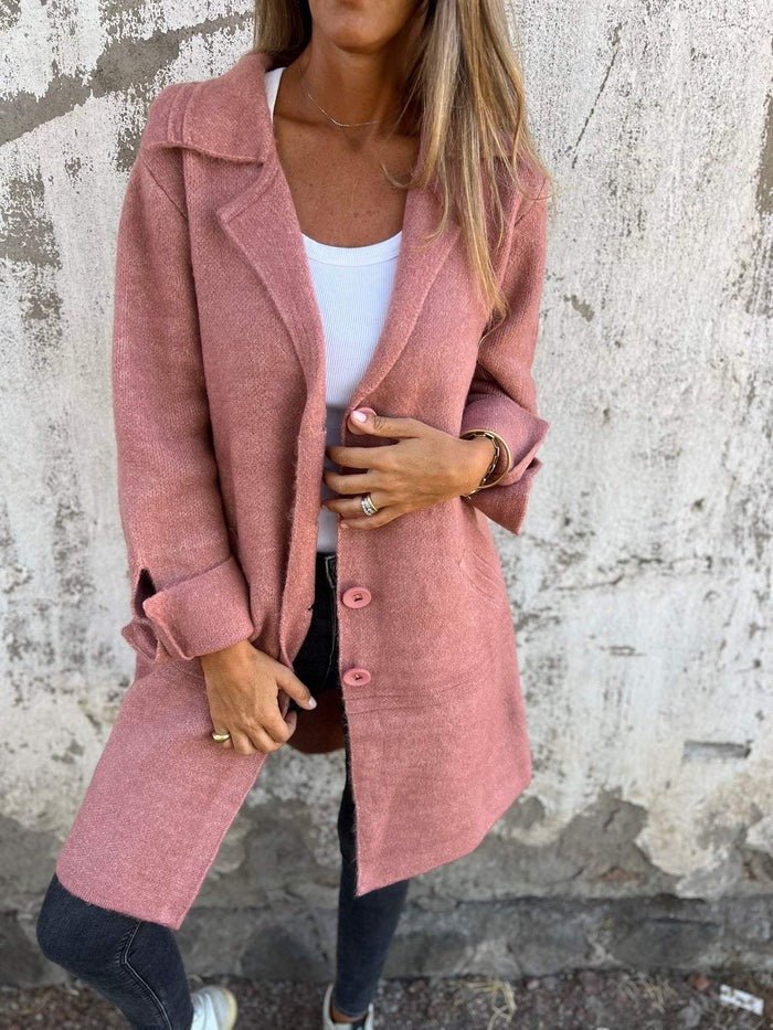 TESSA | JAS MET LAPELKRAAG EN KNOOPSLUITING