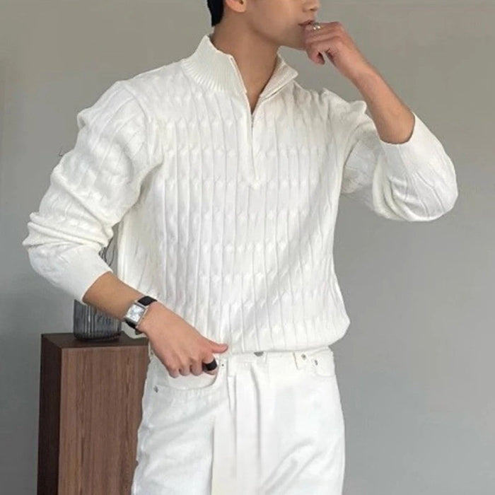 Pull Demi-Zip Golvend