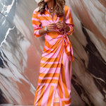 Jurk met Wikkelprint