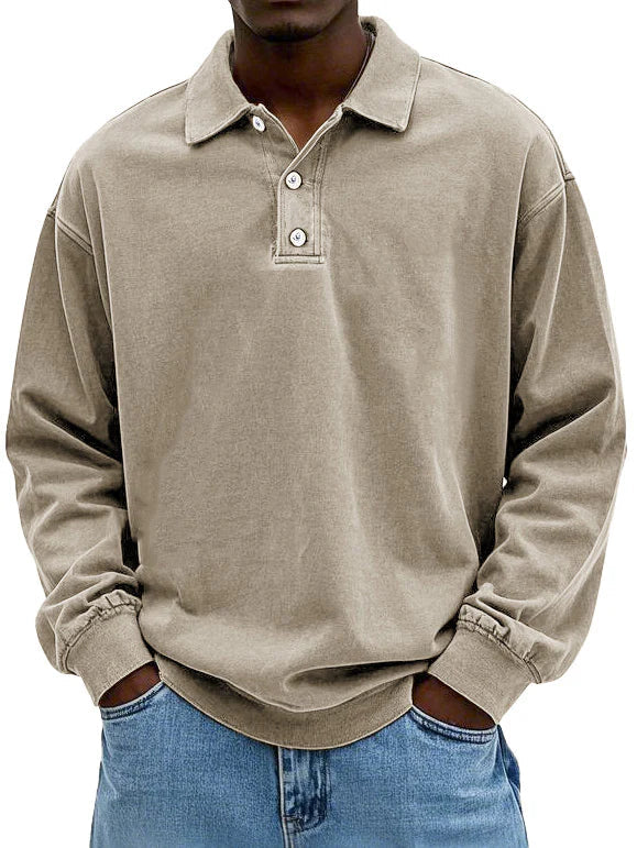 Vintage shirt met lange mouwen