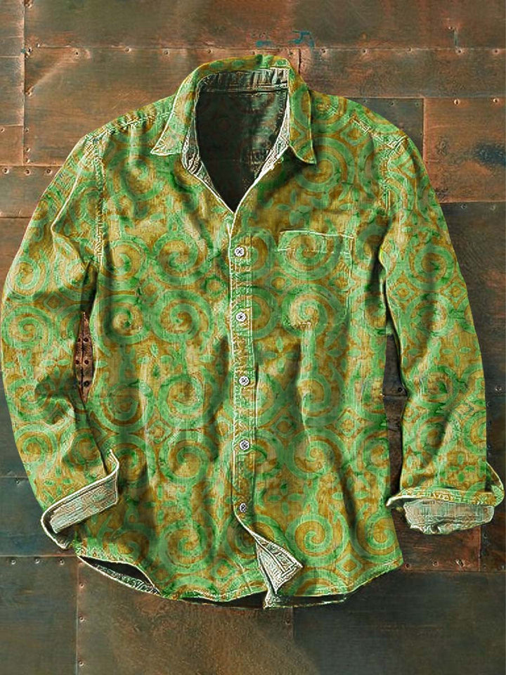 Tijjani | Vintage Bloemen Lange Mouwen Shirt