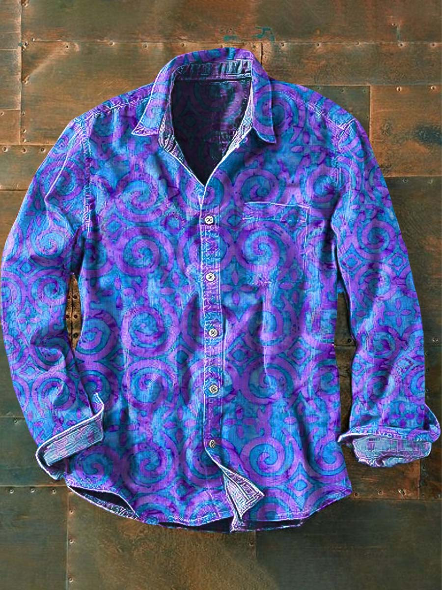 Tijjani | Vintage Bloemen Lange Mouwen Shirt