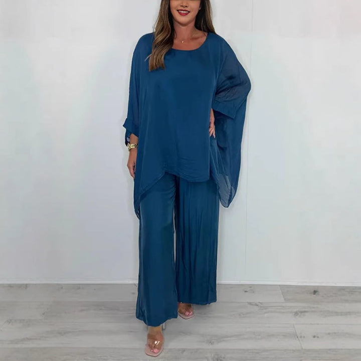 Elnora™ – Elegante Top & Brede Pantalon Set