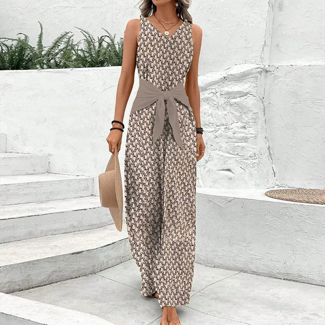 Mouwloze Jumpsuit met ronde hals
