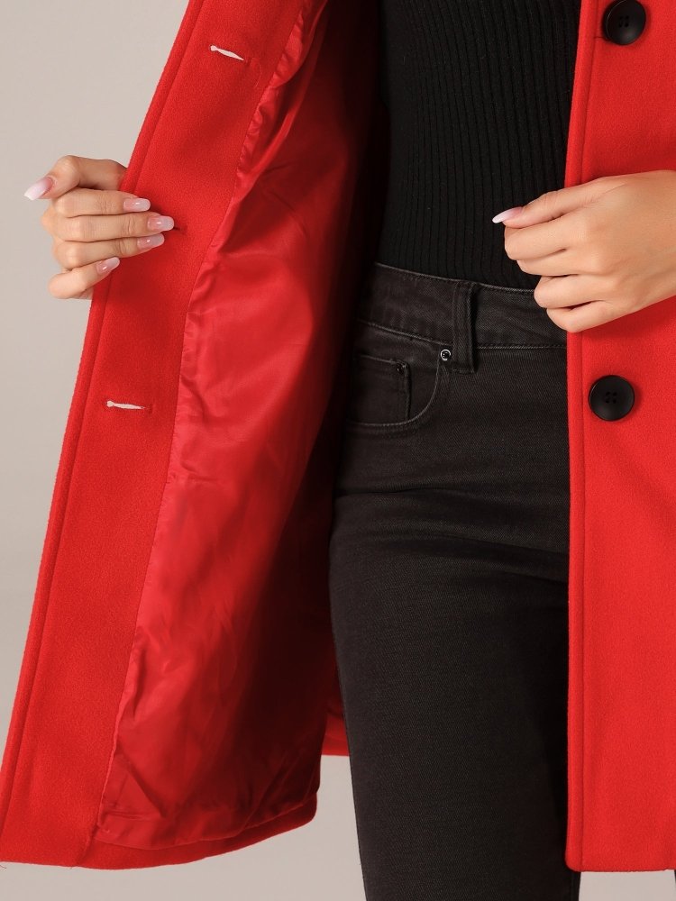 Helena | Dames Winterjas met één Knop
