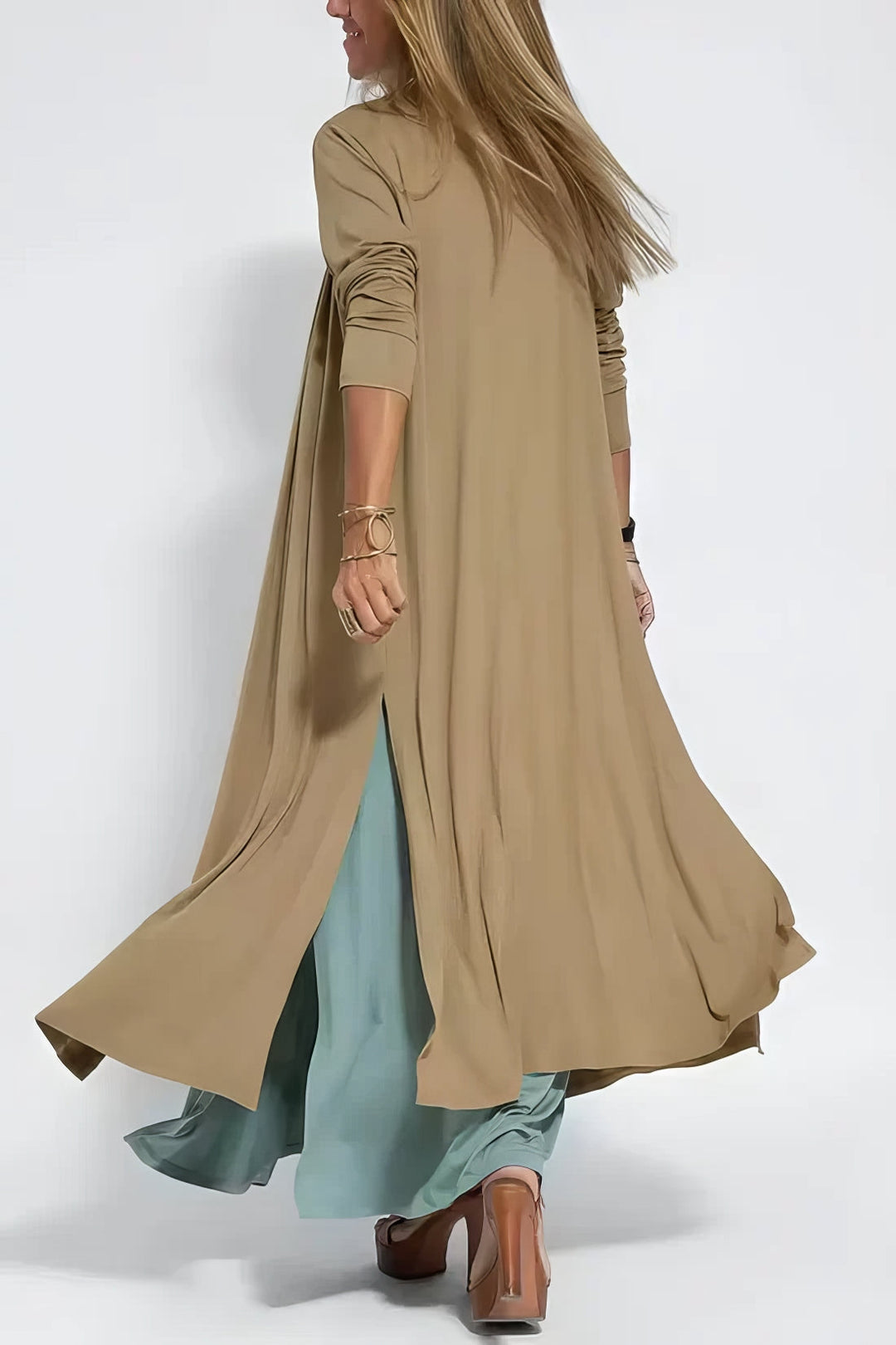 ELISE | Elegante Lange Jurk met Bijpassende Cardigan Gratis
